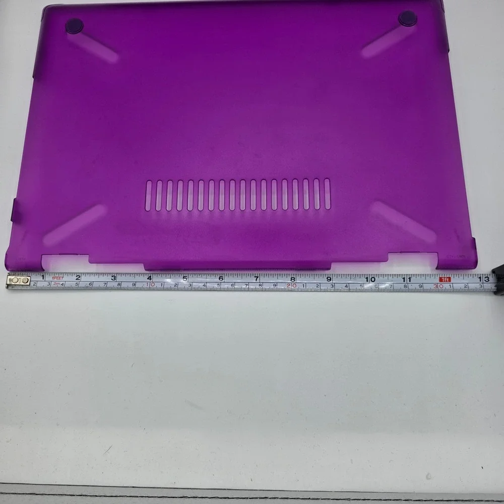 Purple Translucent Hard Shell Laptop Case Cover 13 Inch Snap On Protective Shell